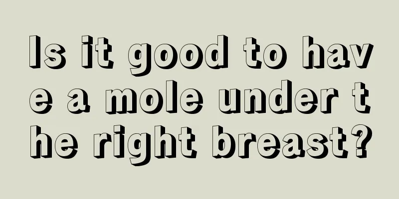 Is it good to have a mole under the right breast?