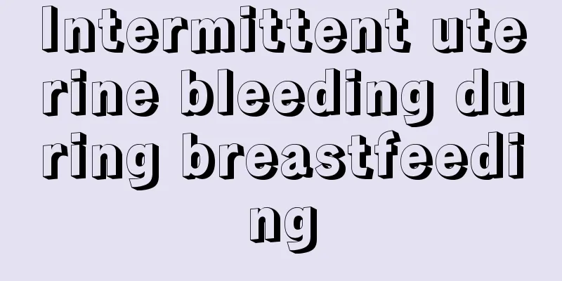 Intermittent uterine bleeding during breastfeeding