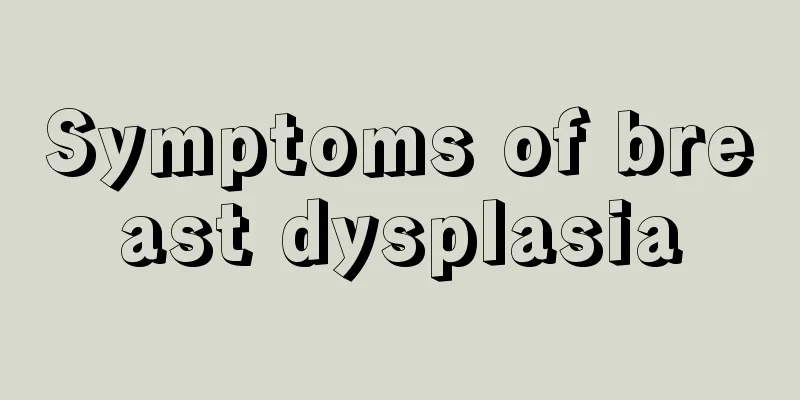 Symptoms of breast dysplasia