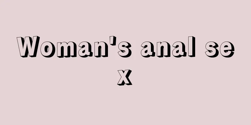 Woman's anal sex