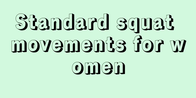 Standard squat movements for women