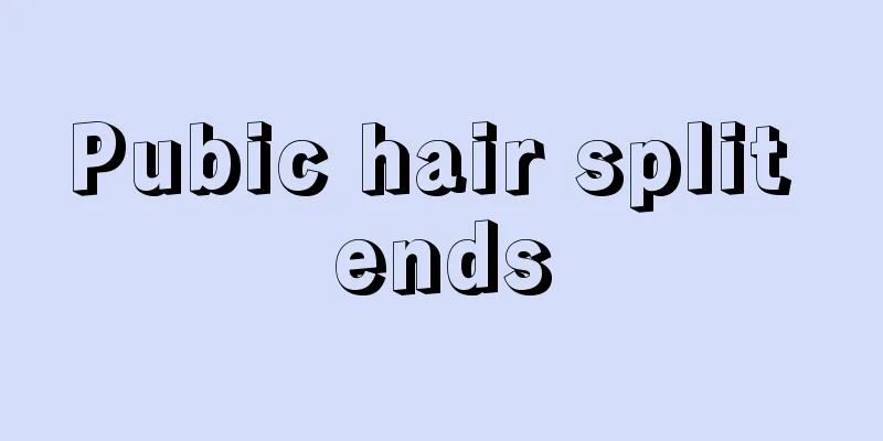 Pubic hair split ends