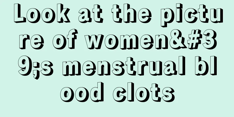 Look at the picture of women's menstrual blood clots