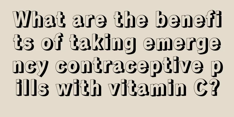 What are the benefits of taking emergency contraceptive pills with vitamin C?