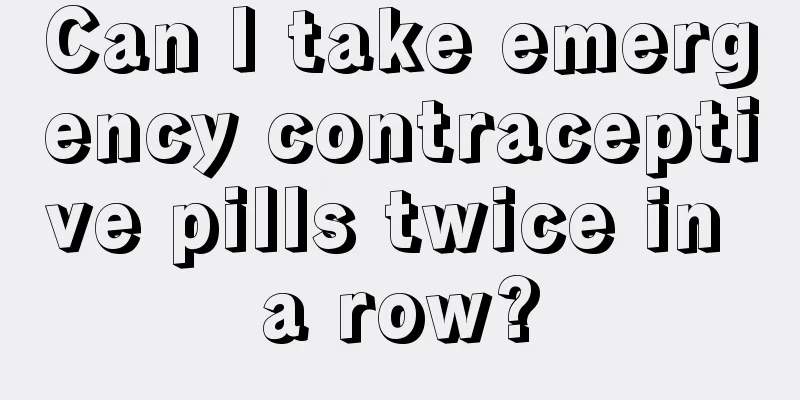 Can I take emergency contraceptive pills twice in a row?