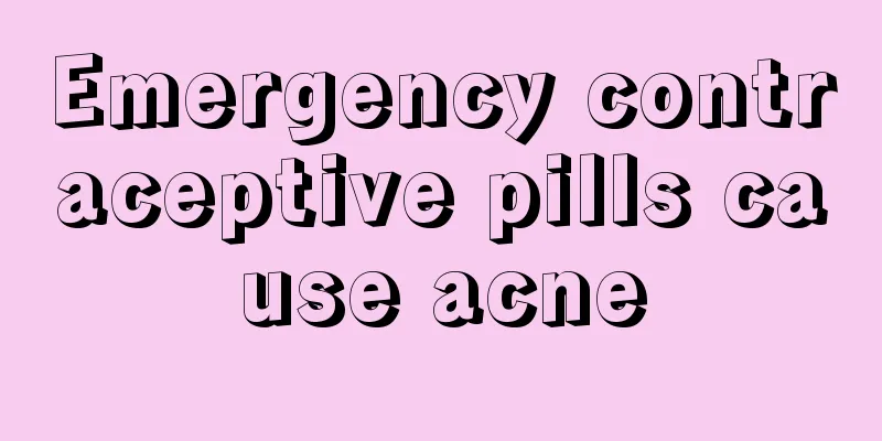 Emergency contraceptive pills cause acne