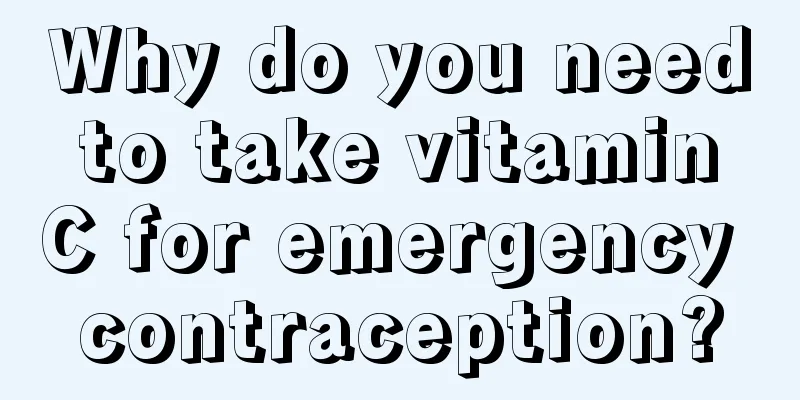 Why do you need to take vitamin C for emergency contraception?