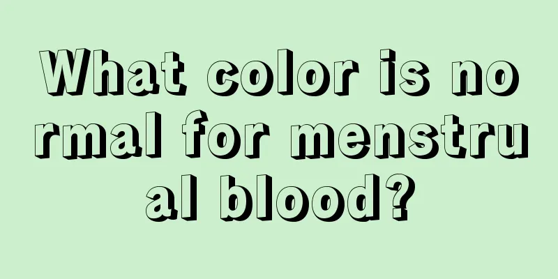 What color is normal for menstrual blood?