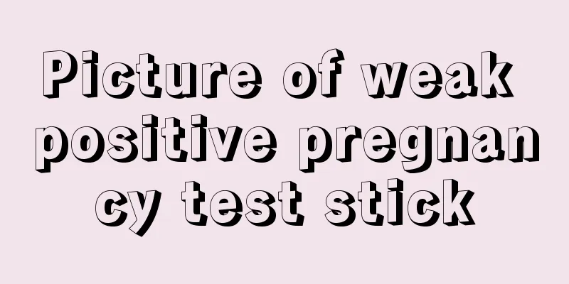 Picture of weak positive pregnancy test stick