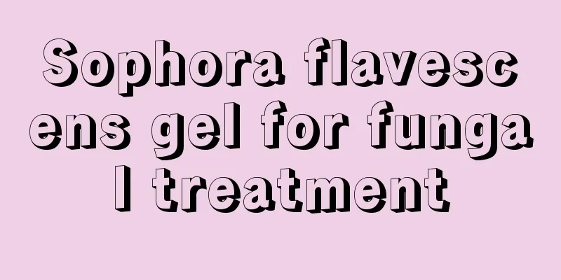 Sophora flavescens gel for fungal treatment