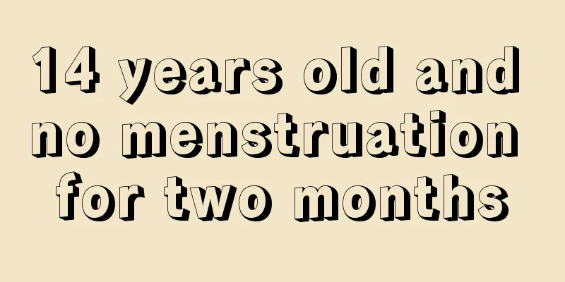 14 years old and no menstruation for two months