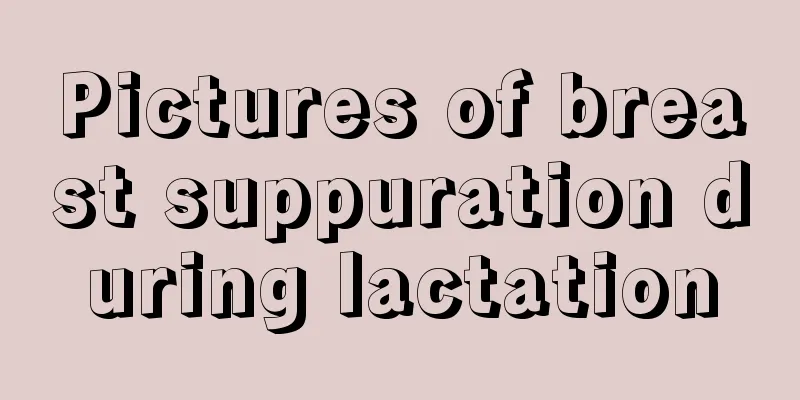 Pictures of breast suppuration during lactation