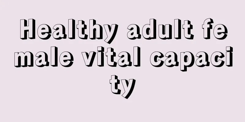 Healthy adult female vital capacity