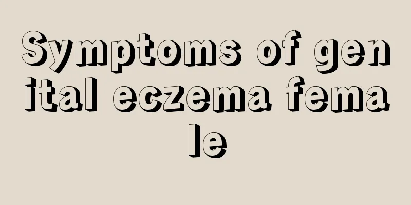 Symptoms of genital eczema female