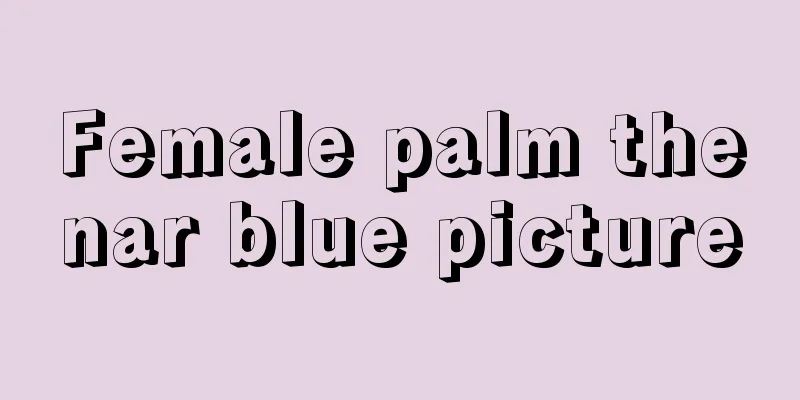 Female palm thenar blue picture