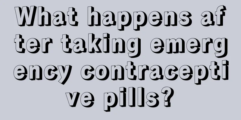 What happens after taking emergency contraceptive pills?