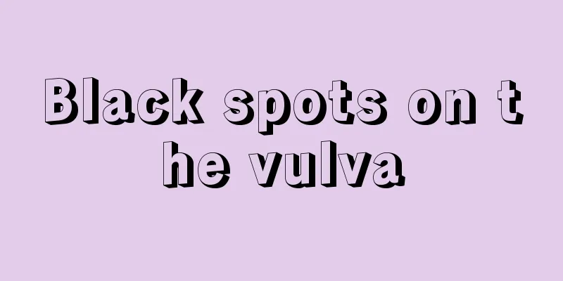 Black spots on the vulva