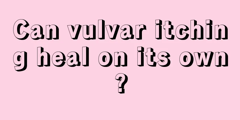 Can vulvar itching heal on its own?