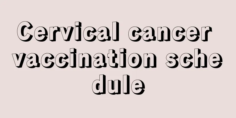 Cervical cancer vaccination schedule