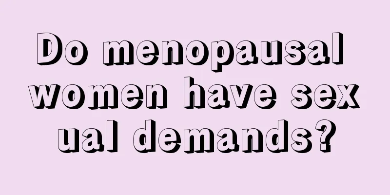 Do menopausal women have sexual demands?