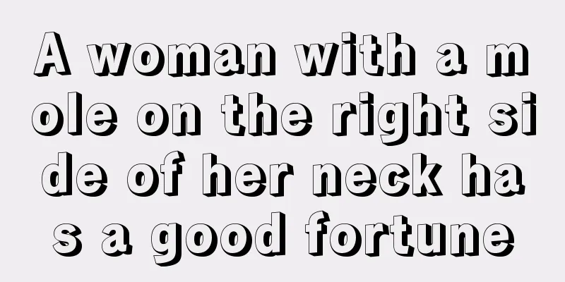 A woman with a mole on the right side of her neck has a good fortune