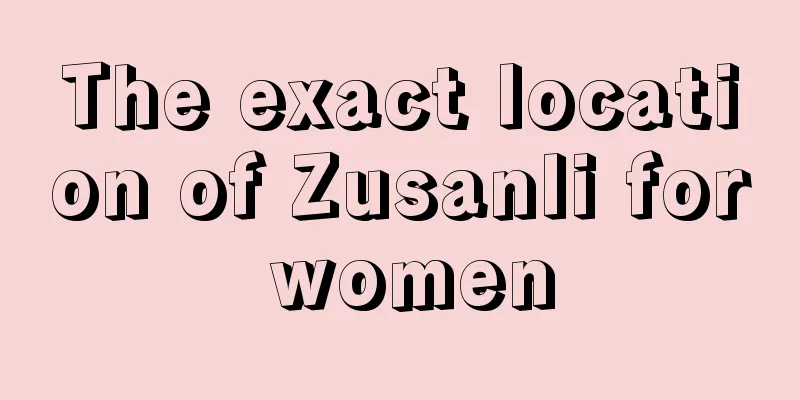 The exact location of Zusanli for women