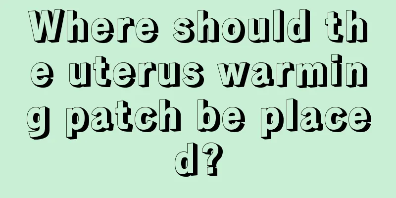 Where should the uterus warming patch be placed?