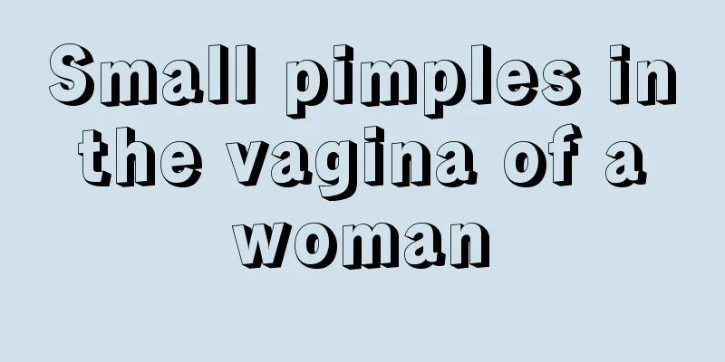 Small pimples in the vagina of a woman