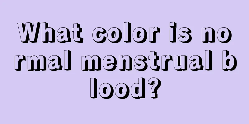 What color is normal menstrual blood?