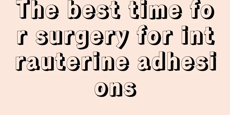 The best time for surgery for intrauterine adhesions