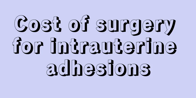 Cost of surgery for intrauterine adhesions