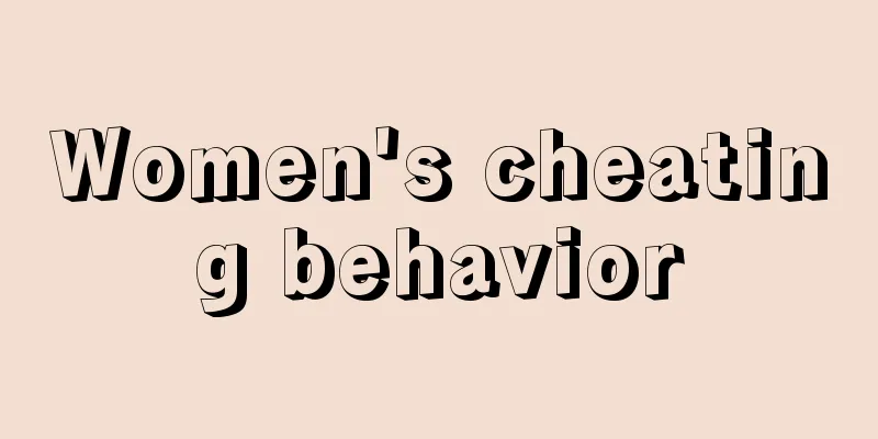 Women's cheating behavior