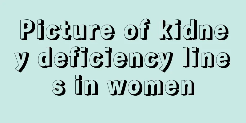 Picture of kidney deficiency lines in women