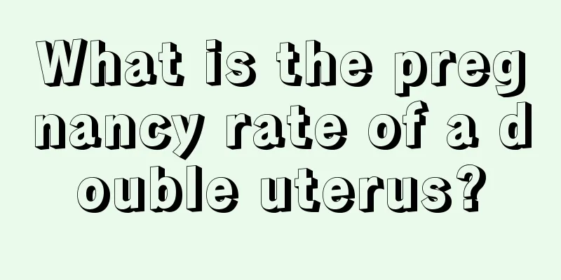 What is the pregnancy rate of a double uterus?