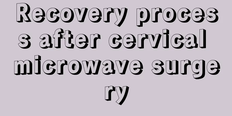 Recovery process after cervical microwave surgery