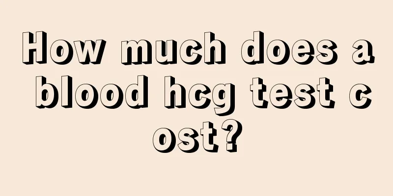 How much does a blood hcg test cost?