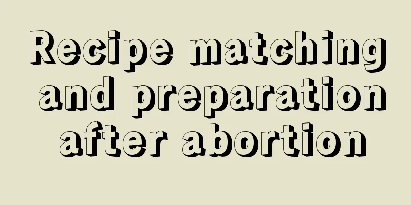 Recipe matching and preparation after abortion