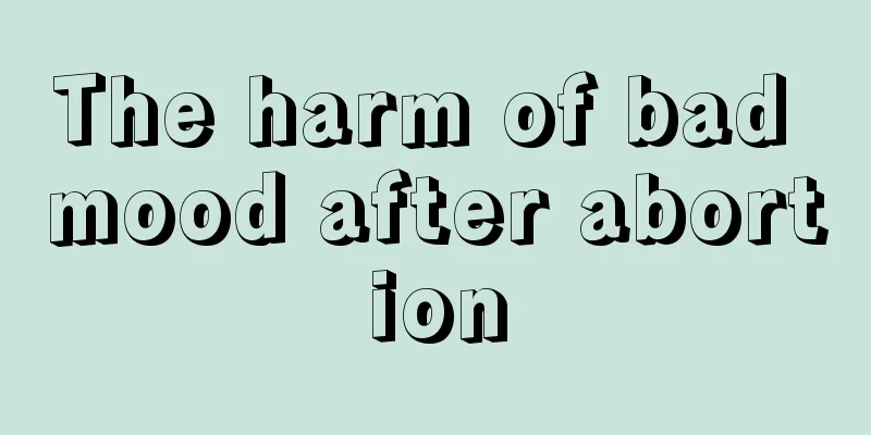 The harm of bad mood after abortion