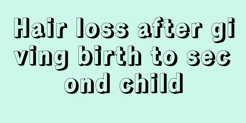 Hair loss after giving birth to second child