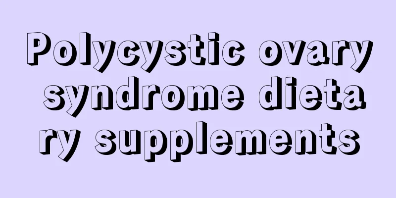 Polycystic ovary syndrome dietary supplements