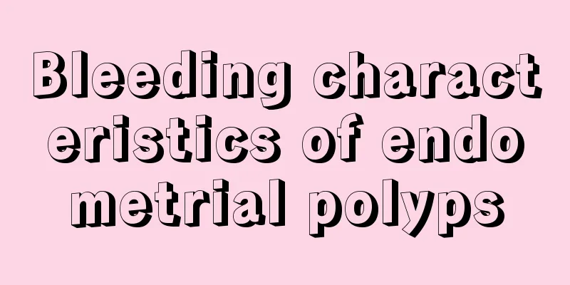 Bleeding characteristics of endometrial polyps