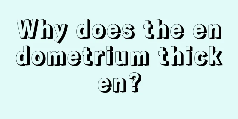 Why does the endometrium thicken?