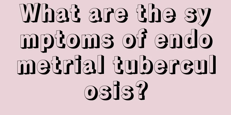 What are the symptoms of endometrial tuberculosis?