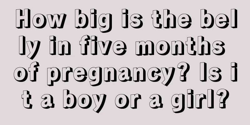 How big is the belly in five months of pregnancy? Is it a boy or a girl?