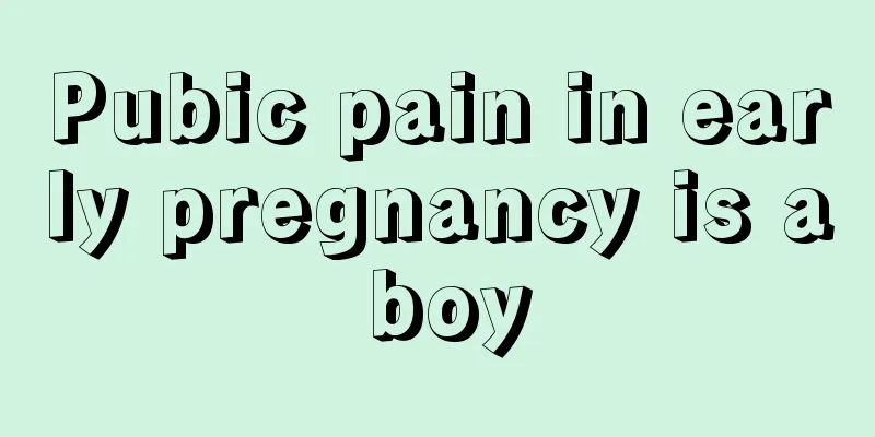 Pubic pain in early pregnancy is a boy