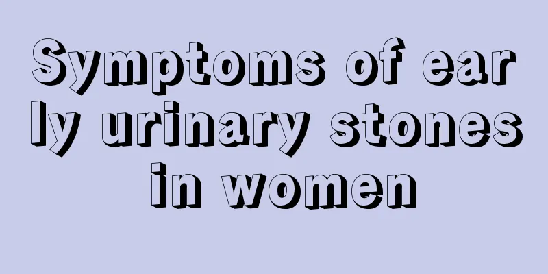 Symptoms of early urinary stones in women