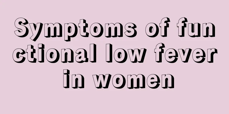 Symptoms of functional low fever in women