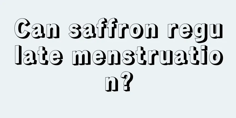 Can saffron regulate menstruation?