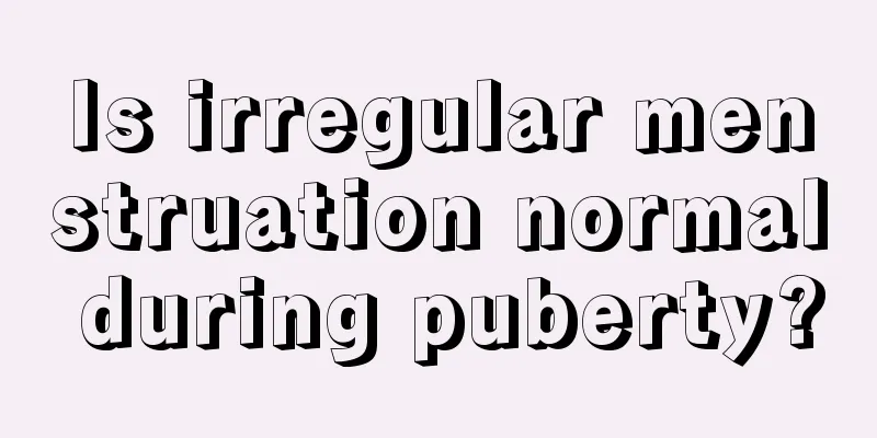 Is irregular menstruation normal during puberty?