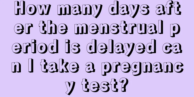 How many days after the menstrual period is delayed can I take a pregnancy test?